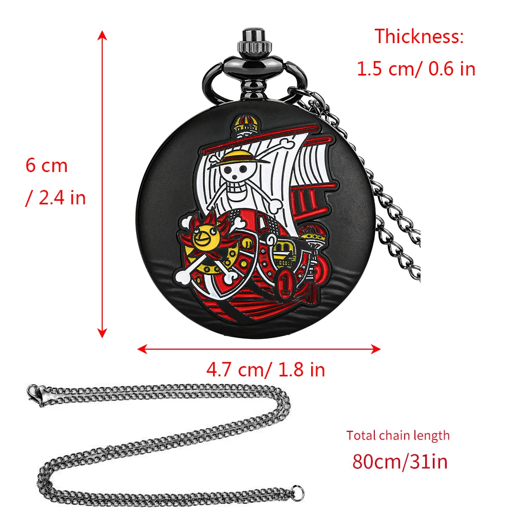 Creatieve Mannen Vrouwen Cosplay Zwart Graffiti Skull Quartz Zakhorloge Anime Klok Steapmpunk Fobs Ketting Met Ketting/Taille