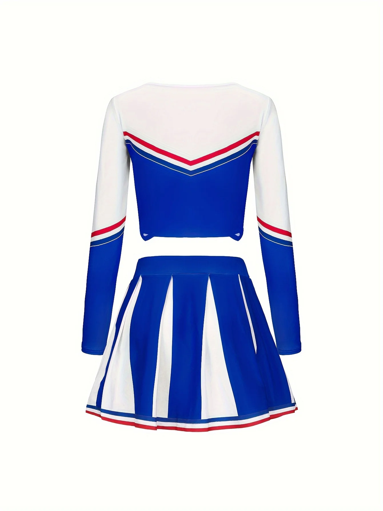 Cheer Cheerleading Blue Skirt set Cute Sports Children's Pom-poms Performance Girls Holiday Party Clothing Back To School Season