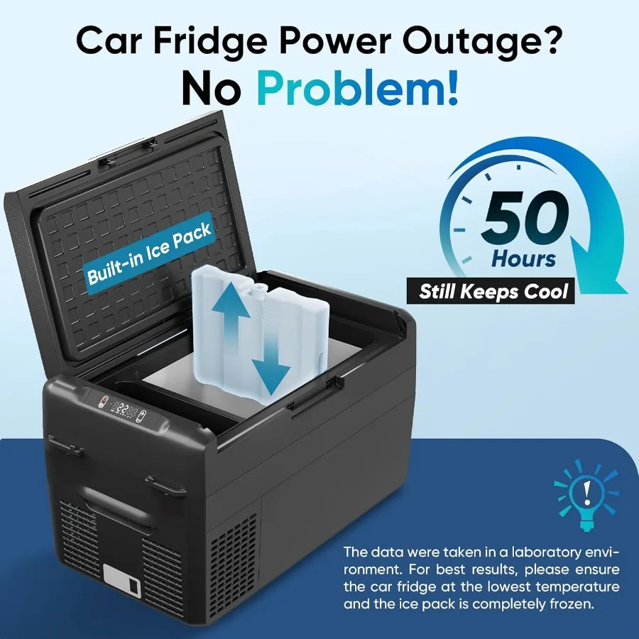 12 Volt Refrigerator - 27QT 25L Portable Refrigerator 50Hours Still Keep Cool Electric Cooler APP Control -468 Car Refrigerator