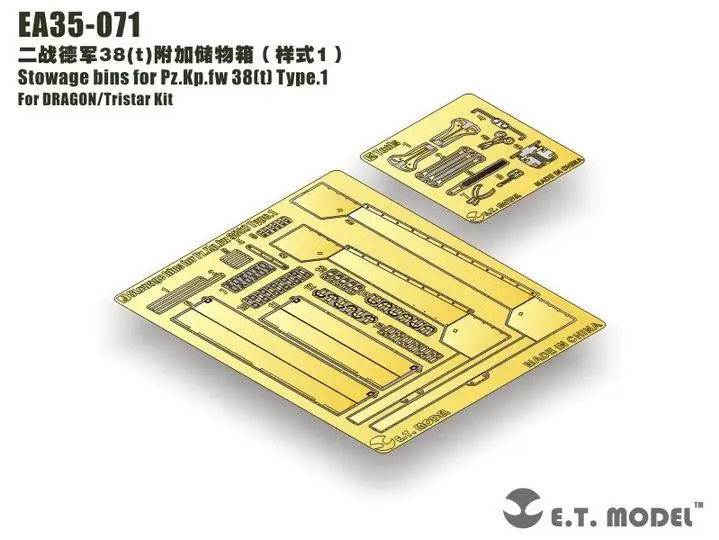 EA35: La Scatola di Stoccaggio per Pz.Kp.fw 38(t) Type.1 per DRAGON/Tristar – Recensione e Valutazione