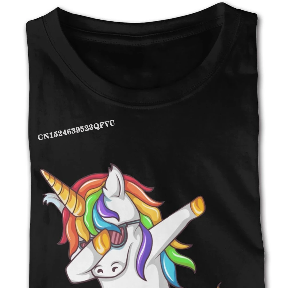 Camiseta de unicornio Dabbing para hombre, camisa Grunge de los años 80 para hombre, camiseta de Anime de gran tamaño, camiseta Vintage de marca de