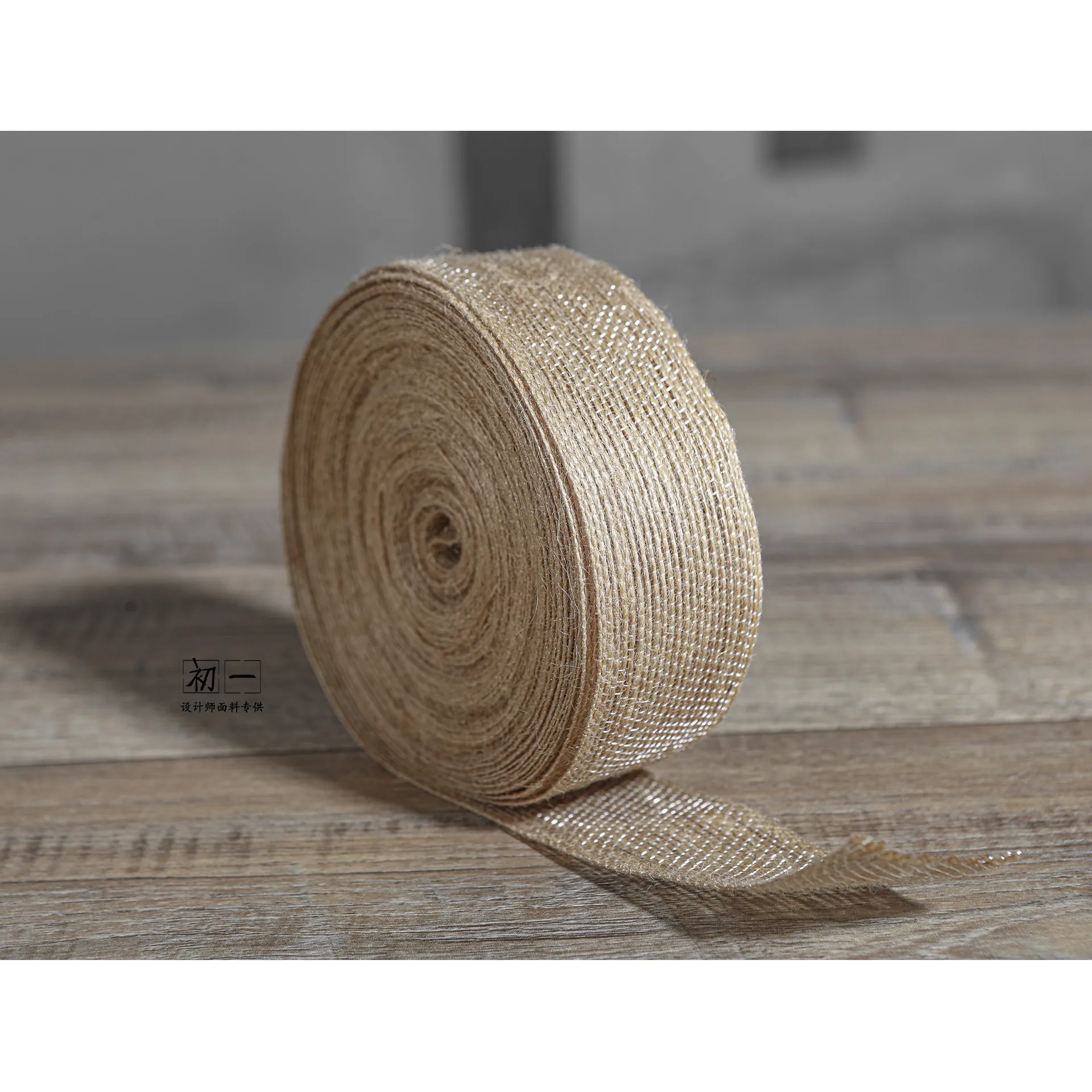 Cotton and Hemp Rope Ribbon Roll Creative Hand Weaving DIY Material Vintage Decoration Bag Decoration Wide Flat Hemp Ribbon