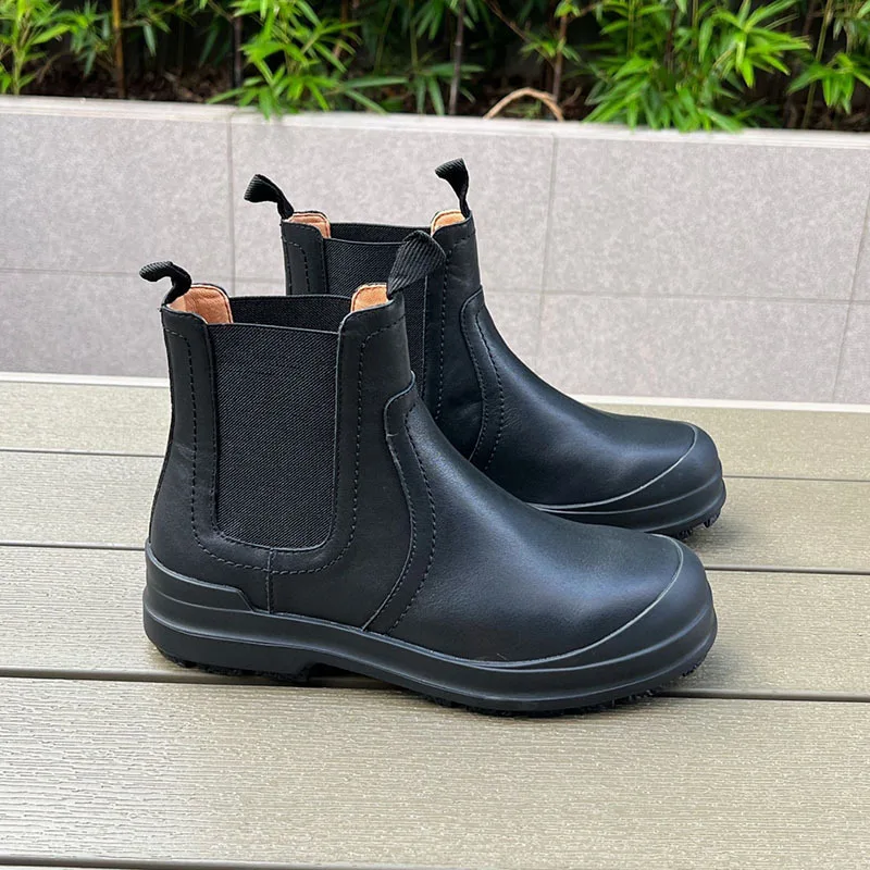 

Suede Round Toe Women Chelsea Boots Low Heels Ankle Boots Thick Sole Designer Shoes Zapatillas De Mujer