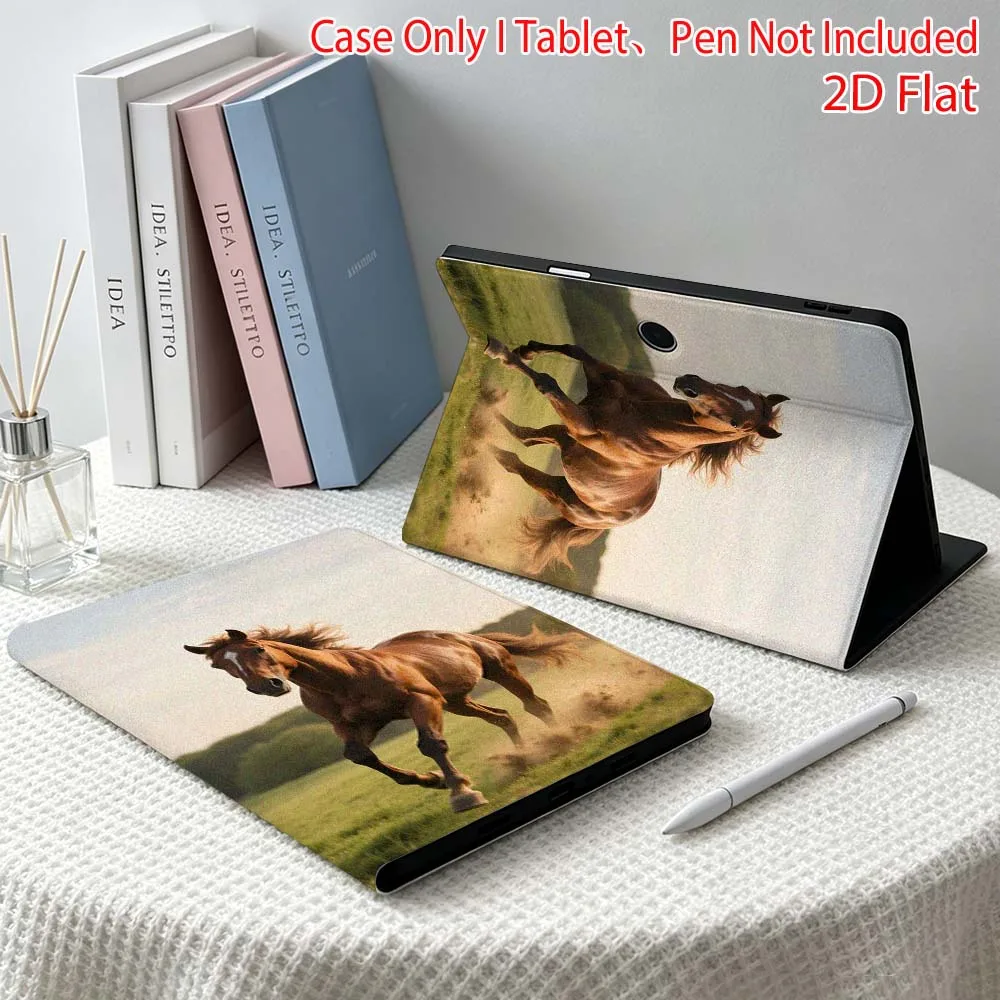 Cool Horse Pattern Soft For OPPO VIVO IQOO OnePlus Realme Pad 3 Pro 13 12.1 11.4 11 inch Pen Tray Tablet Case