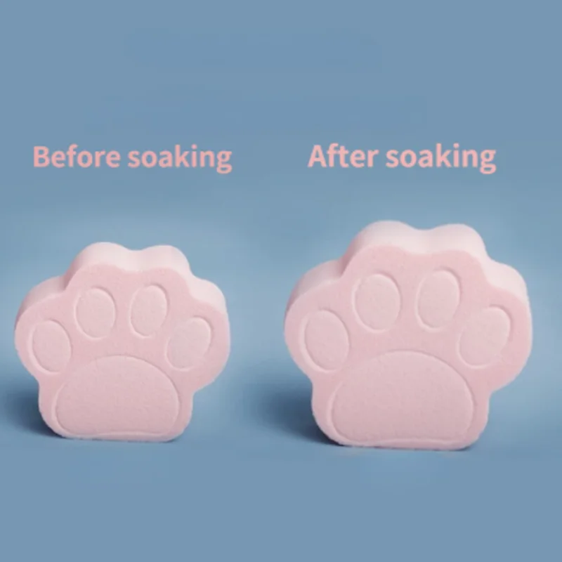 1 unidad de esponja cosmética en forma de pata de gato para mujer, esponja para base de maquillaje suave, herramientas de maquillaje de belleza, rosa, venta al por mayor, dibujos animados bonitos