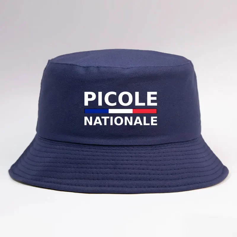 Picole Nationale Reversible Bucket HatS Men Women Cotton Fisherman Cap Unisex Outdoor Sport Activities Panama Bob Chapeau