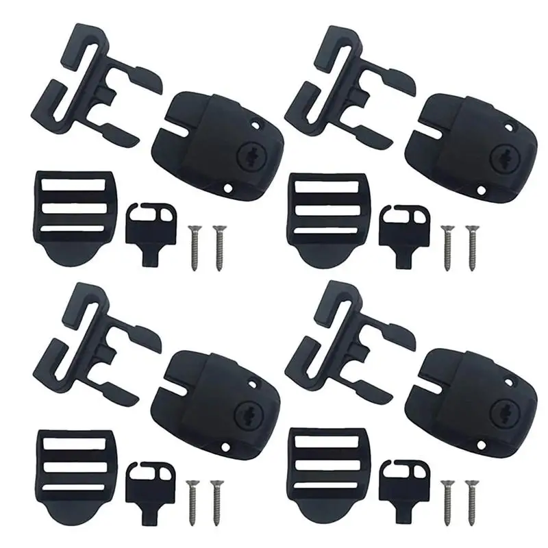 Hot Tub Cover Clips Hot Tub Cover Repair Set Kit Clip Lock With Key Hardware Safety Plastic Buckle Luggage Accessories Cover Lat