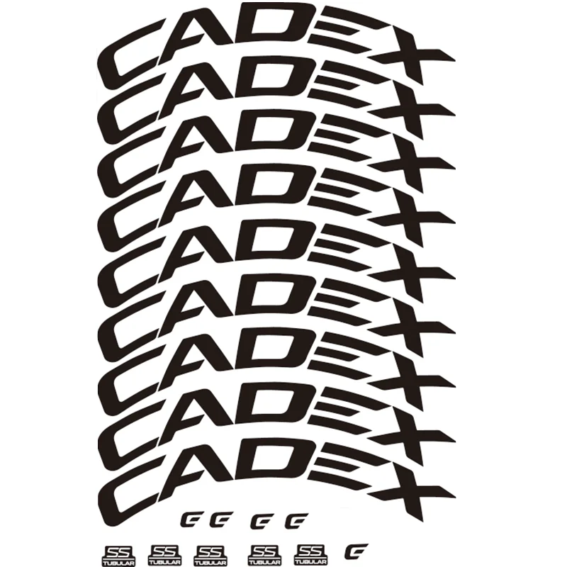 Two Wheelset Stickers for CADEX CCC TCR MTB Road Bike Bicycle Cycling Paint Protection Decals Sunscreen Antifade Free shipping