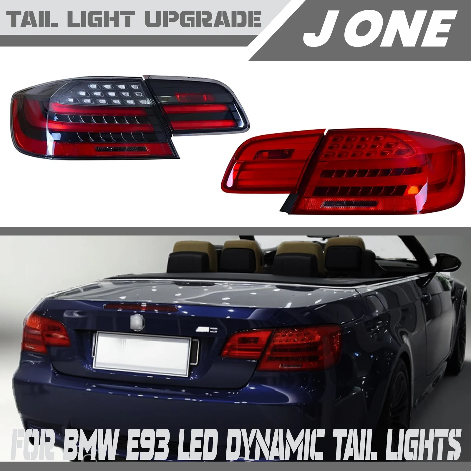 Upgraded New Rear Tail Lights Plug and Play for BMW 3 Series E93 Touring Wagon 2006-2013 320d 323i 325d 330i 335i M3 318i