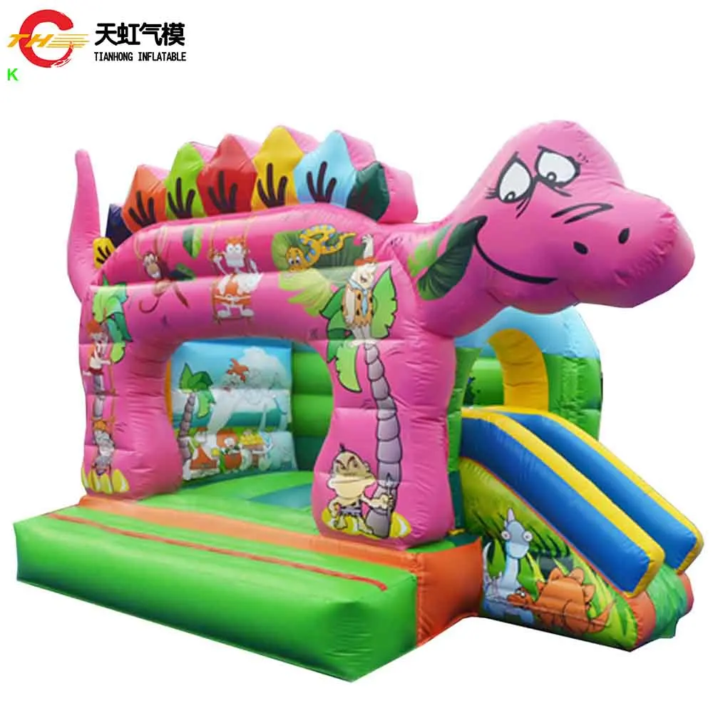 Fast Ship Inflatable Dinosaur Bouncy Castle with Slide Commercial Inflatable Bouncer Combo for Children Carnival