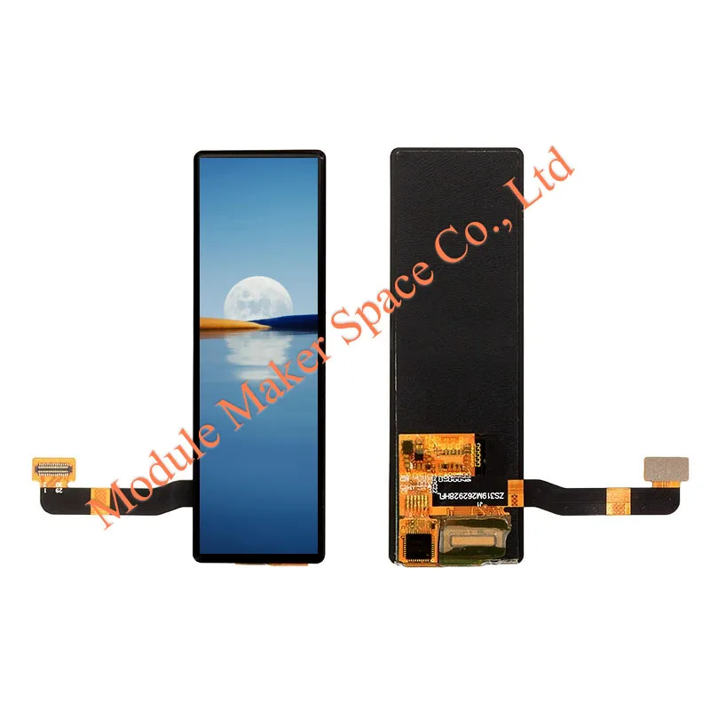 3.19 Inch AMOLED Display Assembly with Cover Glass, 262*928 Pixel On-Cell Touch Screen Panel, MIPI Interface, C06300 Driver