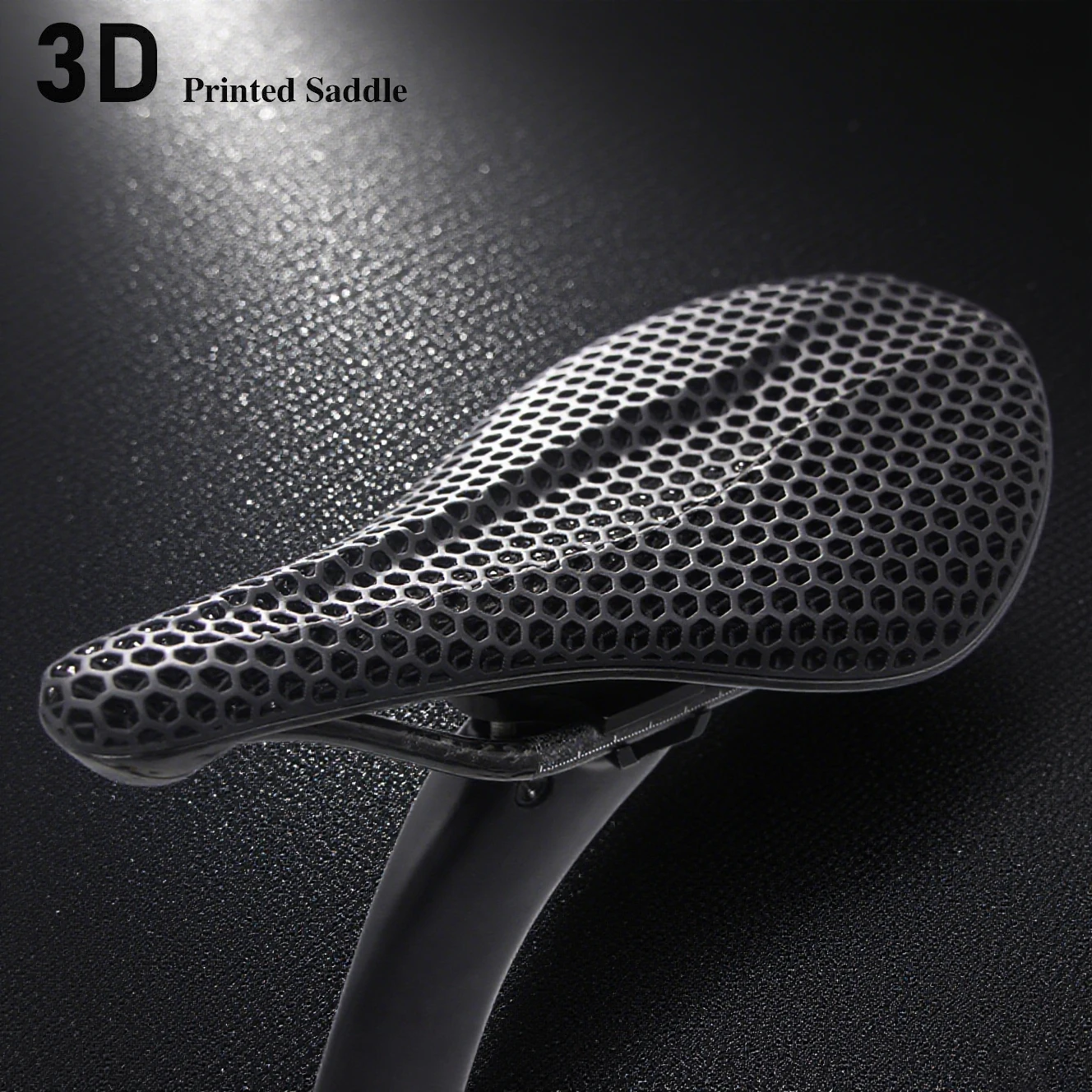

3D Printed Ultralight 3K Bicycle Saddle Carbon Saddle, 250x140mm for MTB Road Gravel Bike Seat Parts No Logo