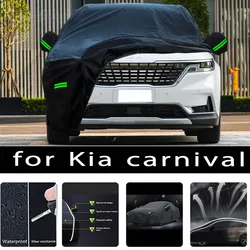 For Kia carnival Outdoor Protection Full Car Covers Snow Cover Sunshade Waterproof Dustproof Exterior Car accessories