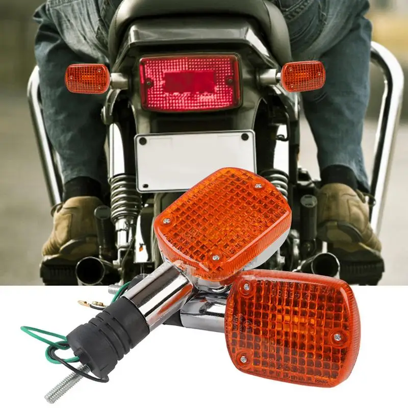 Motorbike Rear Tail Light Motorcycle Tail Turn Lights Vintage Modified Rear Lamp 8mm Long Screw Turn Lamp For Cruiser Scooter