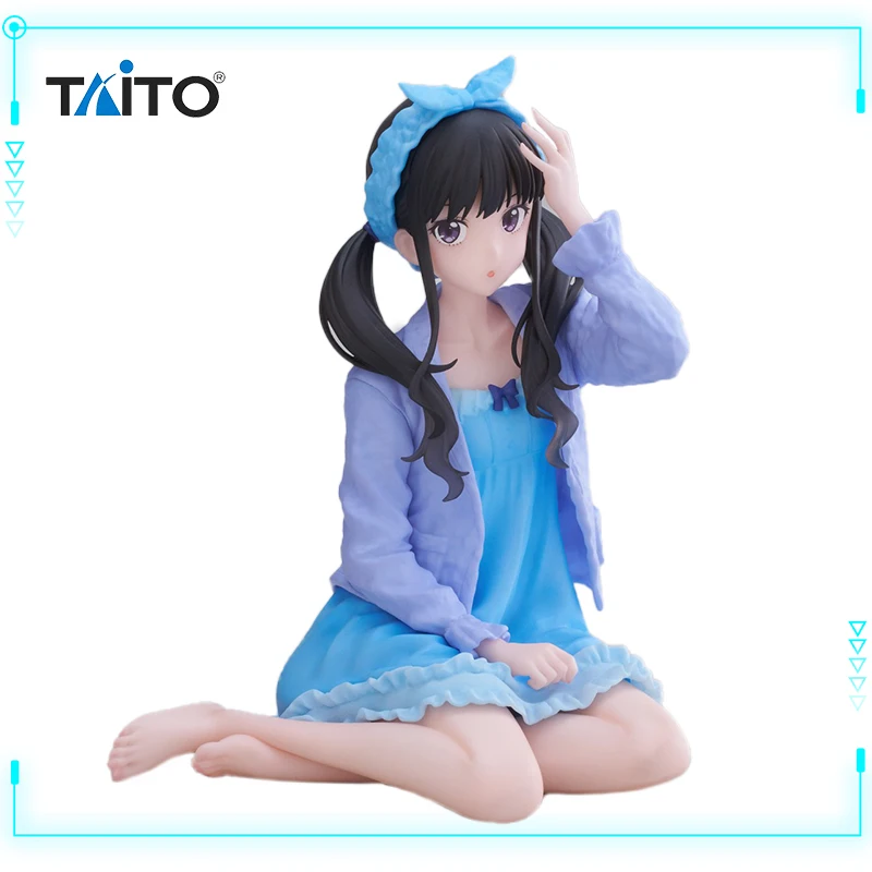 Taito-Original Genuine Desktop Bonito Modelo de Anime Brinquedo, Lycoris Recoil, Nishikigi, Chisato Inoue, Takina Loungewear, Ver 13cm