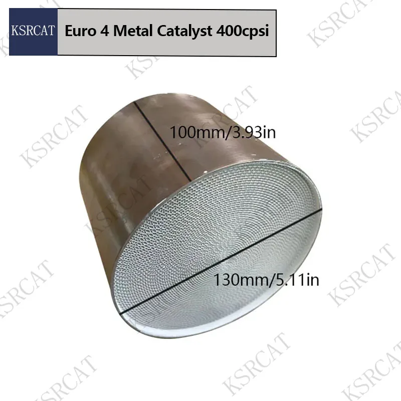 EURO 4 400 Cell Universal Metallic Honycomb Catalytic Converter Converter Sport Metallic Catalyst 130*100mm 1 Center