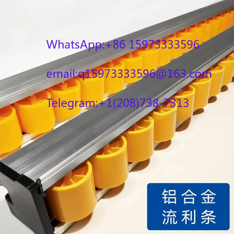 Aluminum Alloy Fluent Strip Gravity Roller Track for Warehouse Shelf