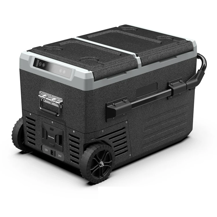 45L Dual-temperature-control Built-in Battery Car Refrigerator Portable Outdoor Camping Refrigerator Refrigeration Equipment