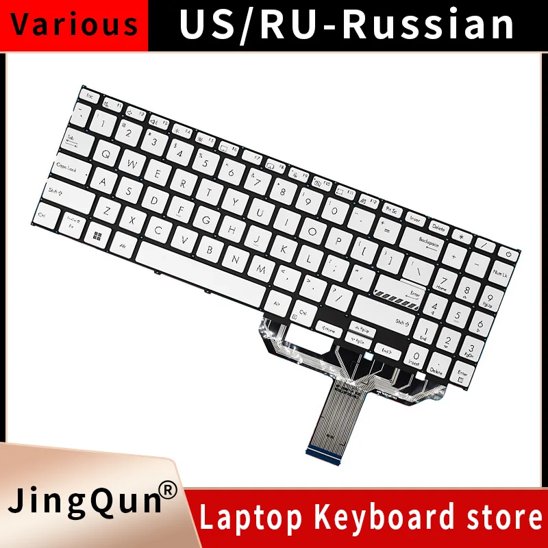 

US/RU/SP Spanish Russian Keyboard For ASUS Vivobook 15 X1502 X1502ZA X1502Z X1502VA B1502 B1502CBA M1603Q M1503Q M1502 M1502Z