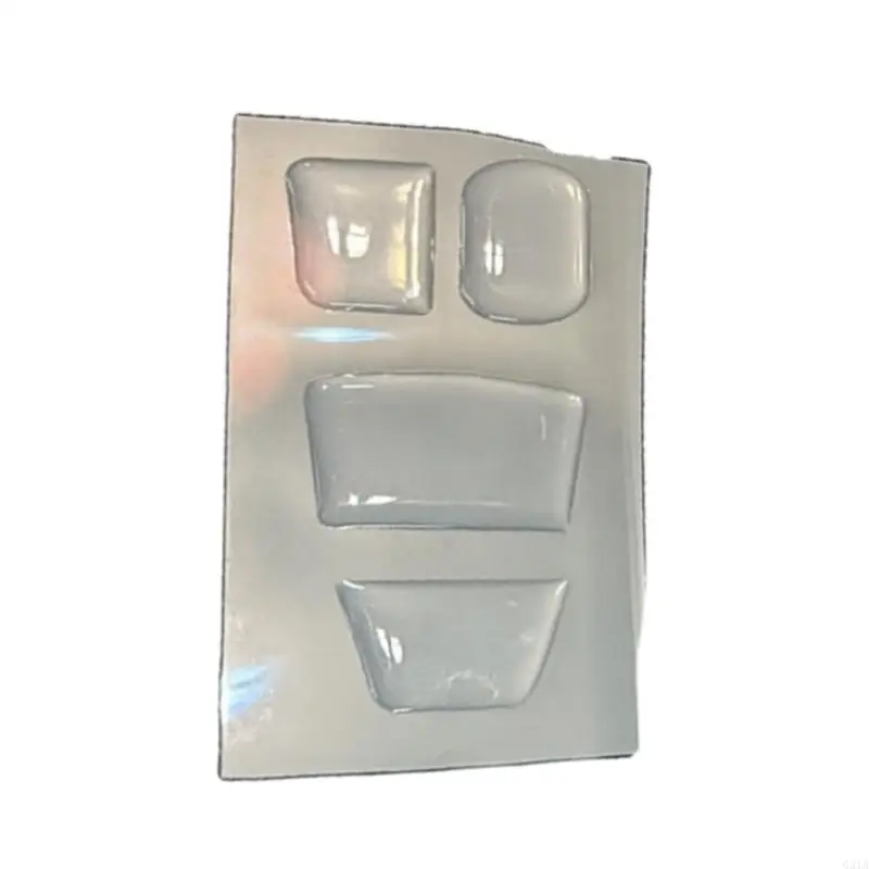 

4 шт. чехлы для автомобильных кнопок управления, прочное эпоксидное покрытие, не скользящие поверхности, быстрое крепление для