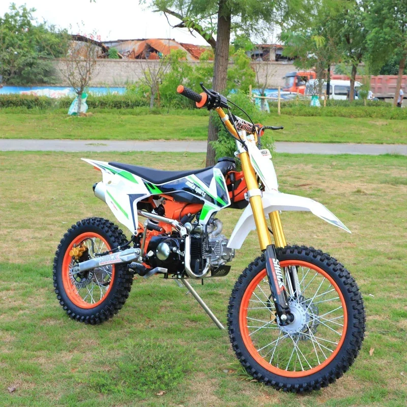 125cc Dirt Bike 4-Stroke Gasoline Moto Off-road Motorcycle 17/14 Tire Sport Cross City Motorcycle with Chain Drive for Adult