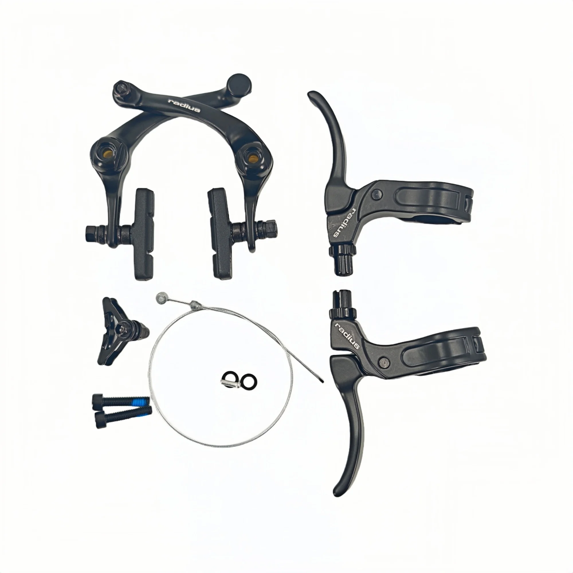 AliExpress NONE BMX Brake Set Ultralight Aluminum Alloy BMX Bicycle Brake Handlebar 22.2mm Compatible U-Brake Universal Cycling Brake Levers