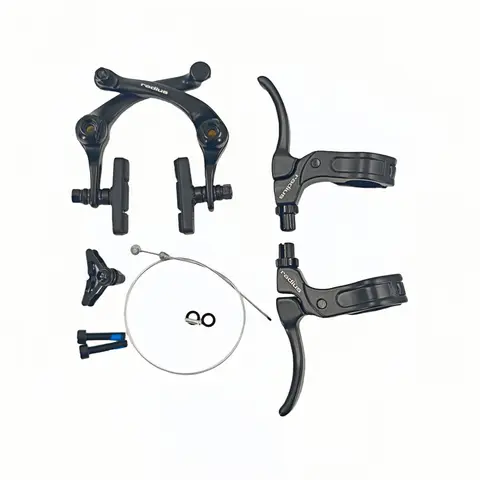 BMX Brake Set Ultralight Aluminum Alloy BMX Bicycle Brake Handlebar 22.2mm Compatible U-Brake Universal Cycling Brake Levers