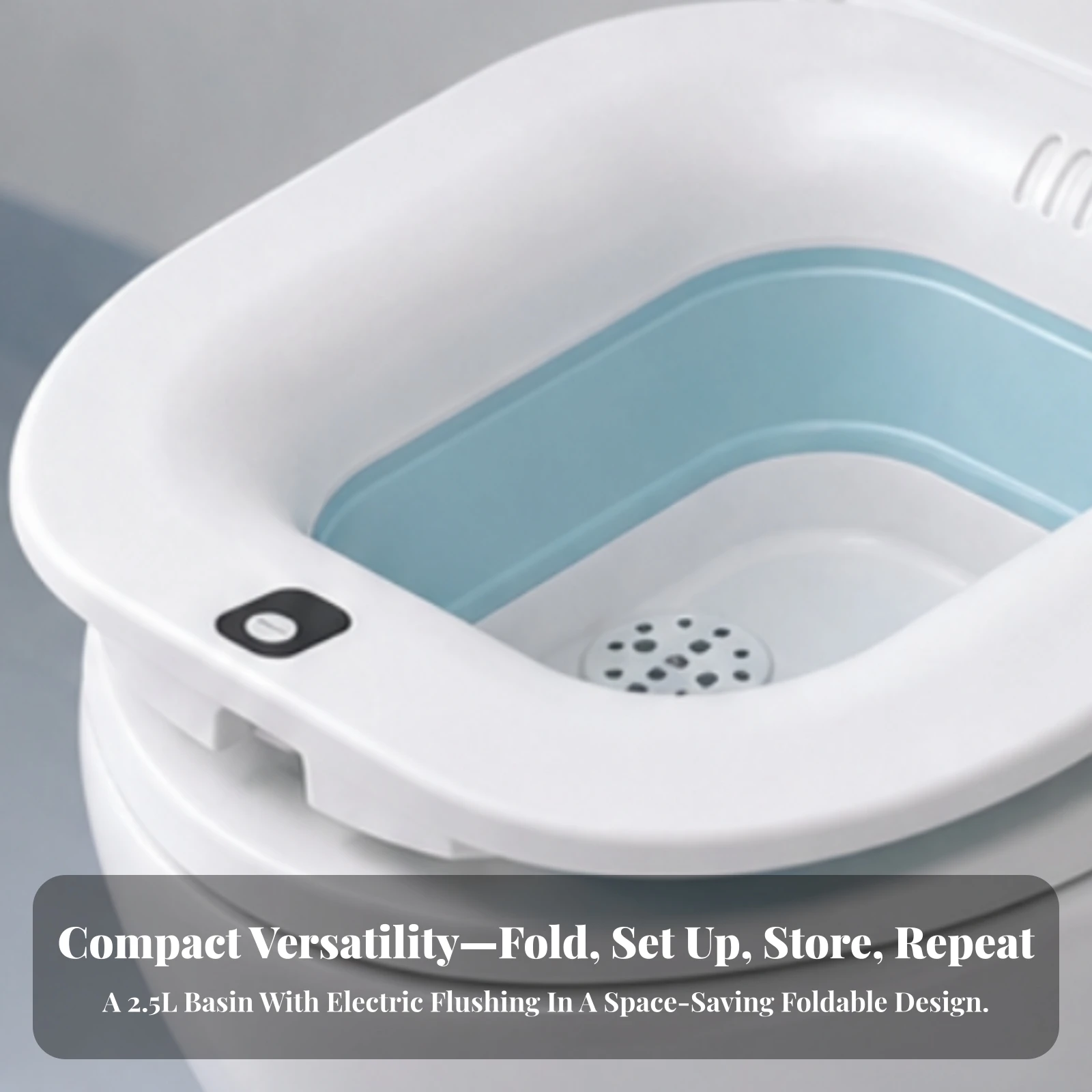 Electric Sitz Bath Basin Convenient Folding Sitz Bath Basin Smooth Thoughtful for Postpartum Women, Toilet