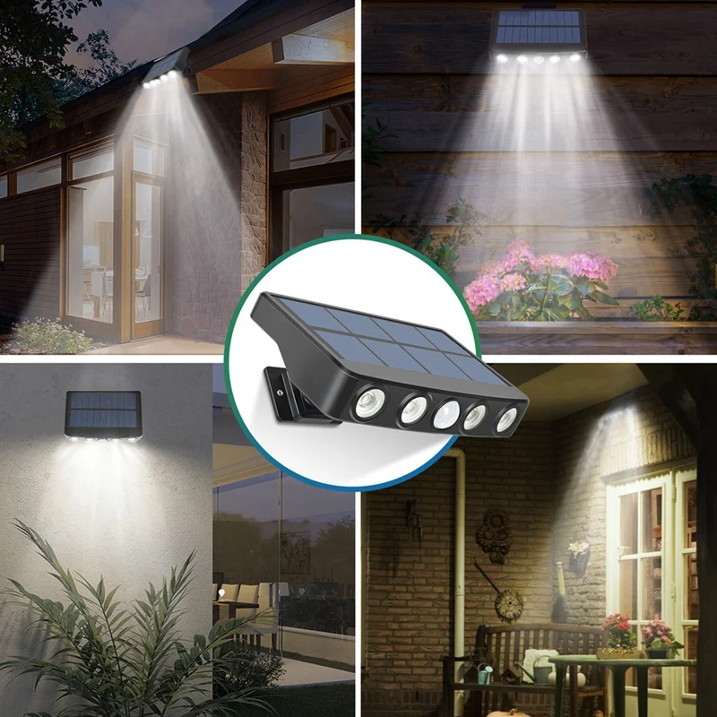 MAKE Solar-Outdoor-Lights-With-Motion-Sensor-Solar-Lights-With-4-LED-Beads,IP65-Waterproof-For Porch,Yard-Natural-White-Light