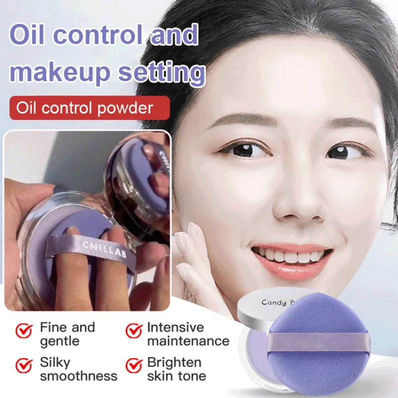 

Oil-Control Long-Lasting Pressed Powder Purple Oil Control Sensational Transparent Brightening