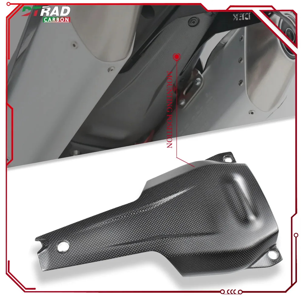 For New DUCATI Hypermotard 698 MONO RVE 2024 2025 Accessories Carbon Fiber Rear Tail Underseat Panel Tail Lower Protection Cover