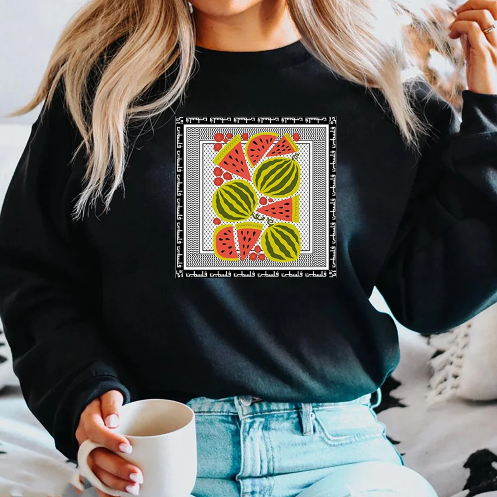 

2025 "Ceci N'est Pas Une Pastèque" Sweatshirt Unisex Human Rights Jumper This Is Not A Watermelon Hoodie Peace Love Sweatshirts