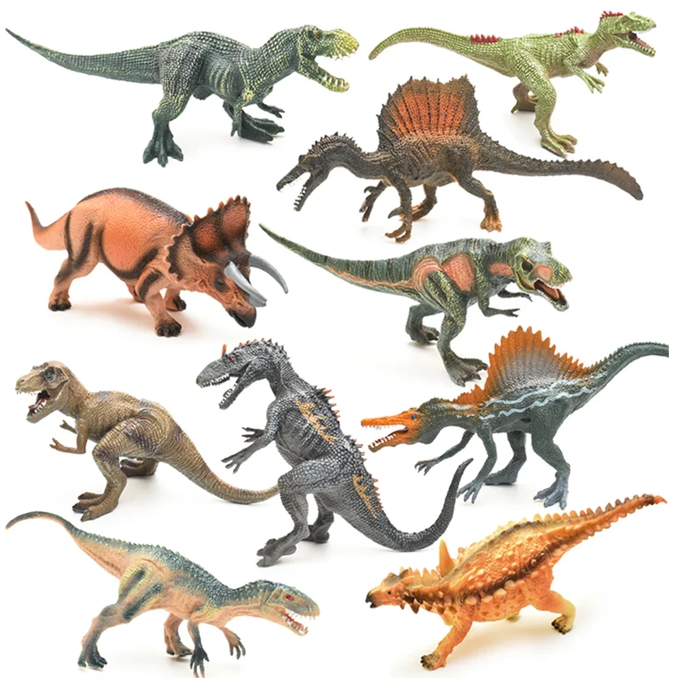 Mini dinosaurio de 2/4 piezas para niños, juguetes educativos, figuras pequeñas de animales de simulación, regalo