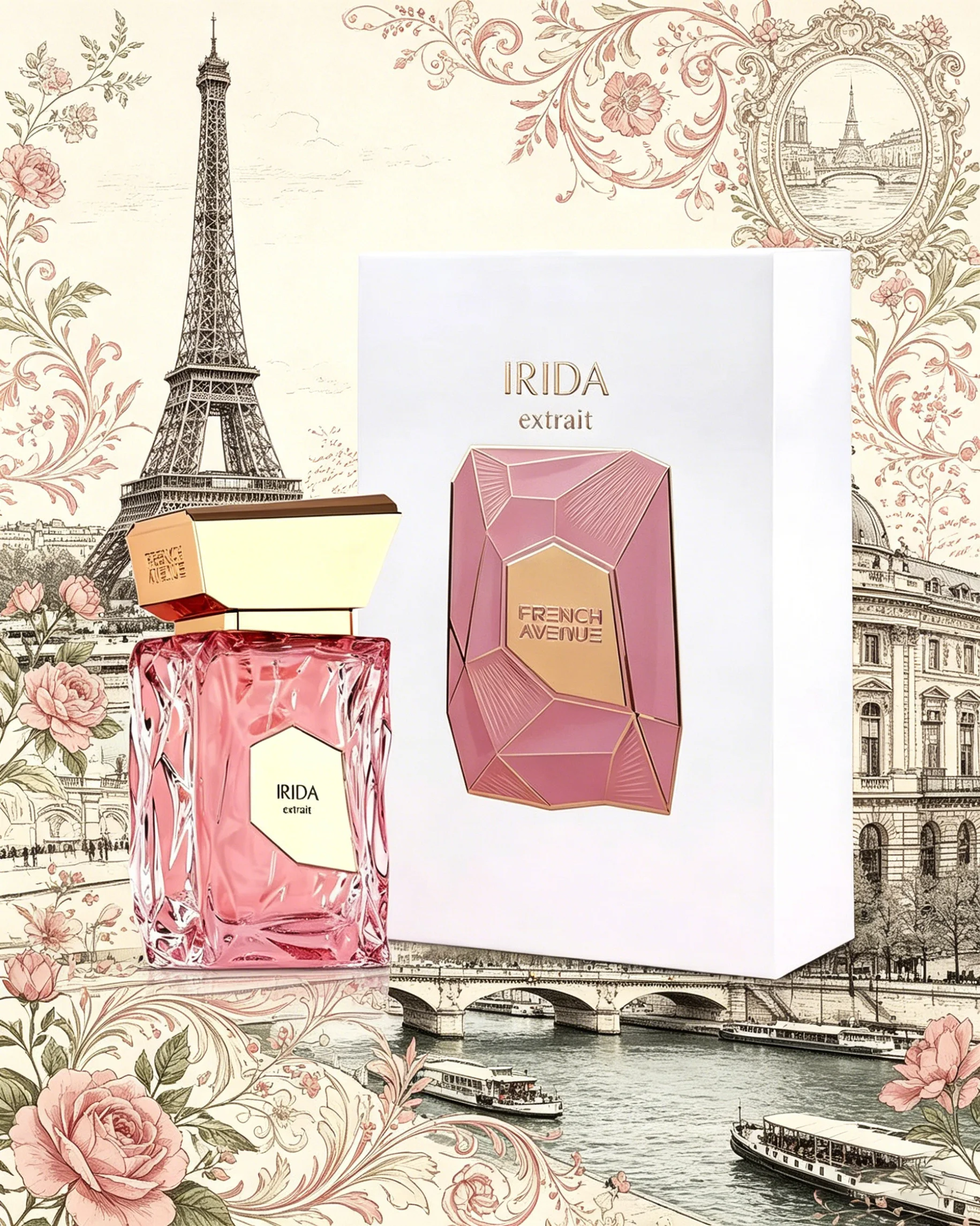 

Fragrance World Irida Extrait EDP 100ml By French Avenue Long Lasting Fragrance Arabian Women's Perfume Cologne Persistence