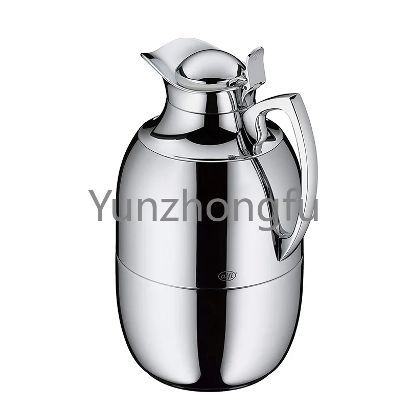 Black Diamond Chrome-Plated Vacuum Glass Insulation Pot Household Thermos Coffee Pot Teapot