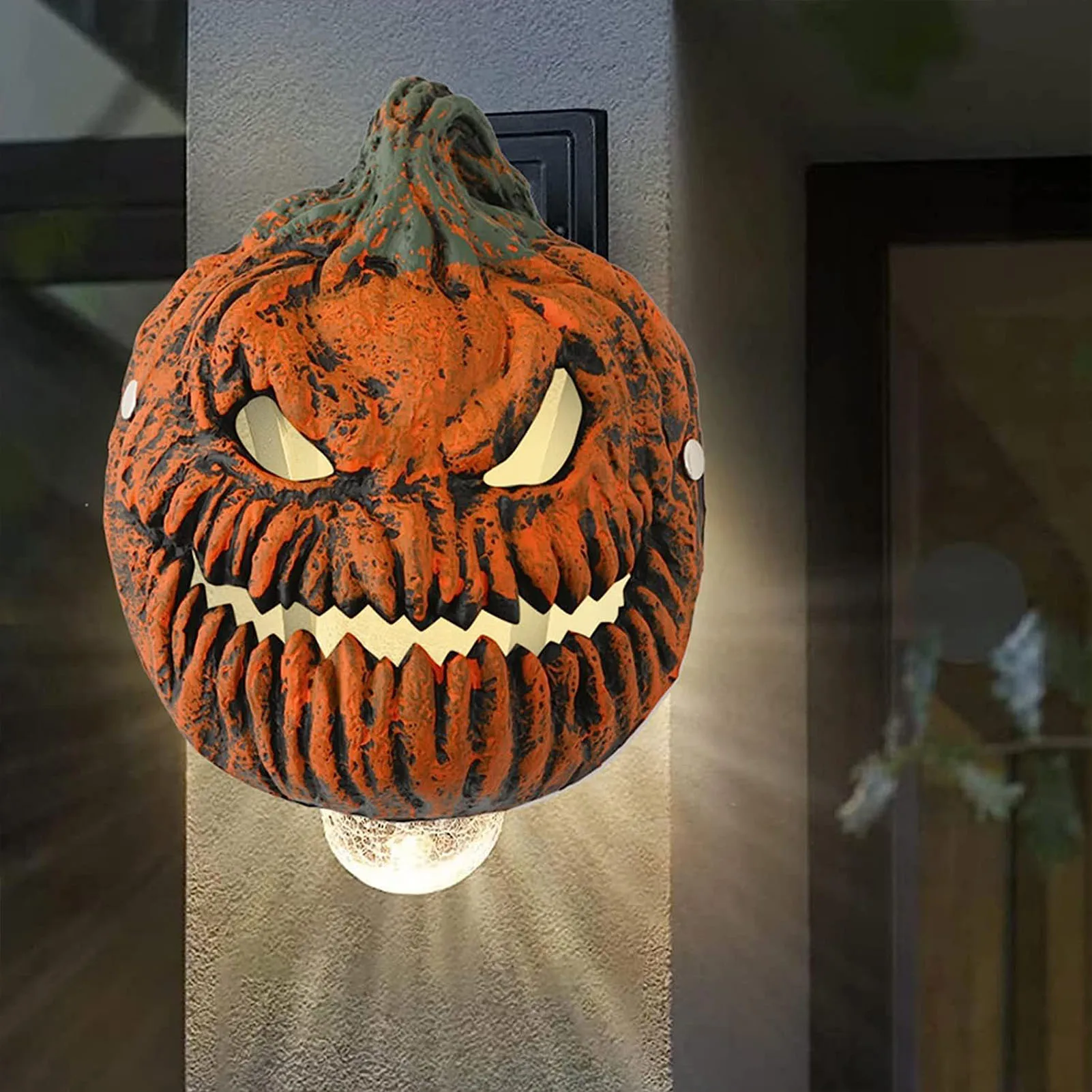 Creative Pumpkin Lamp Covers Halloween Themed Haunted Home Light Cover for Halloween Party Decoration LI