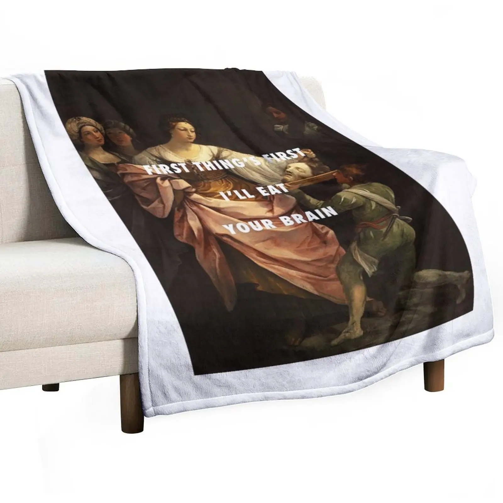 Salome w/ John The Baptists head Throw Blanket Summer Beddings Sofa Blankets