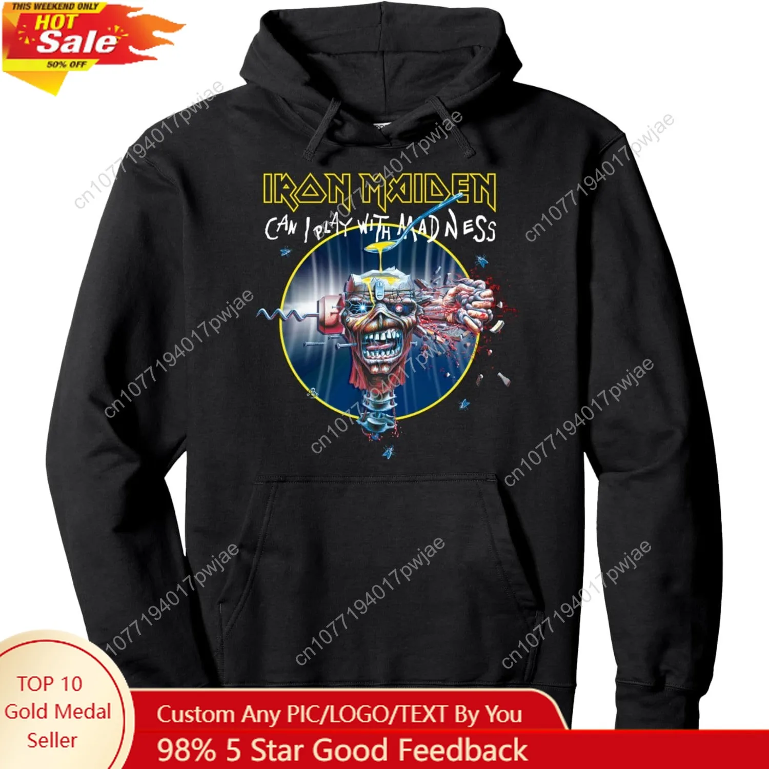 

Iron Maiden - Can I Play With Madness Pullover Hoodie