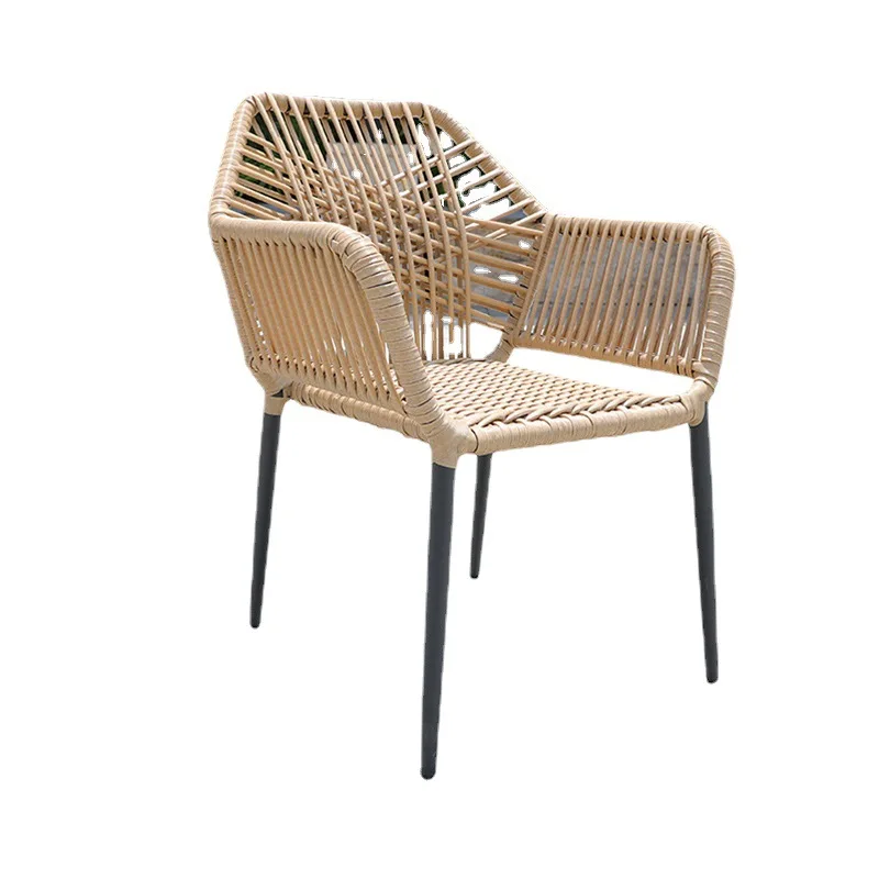 

Villa outdoor balcony rattan tables and chairs waterproof and sunscreen outdoor garden tables and chairs casual combination
