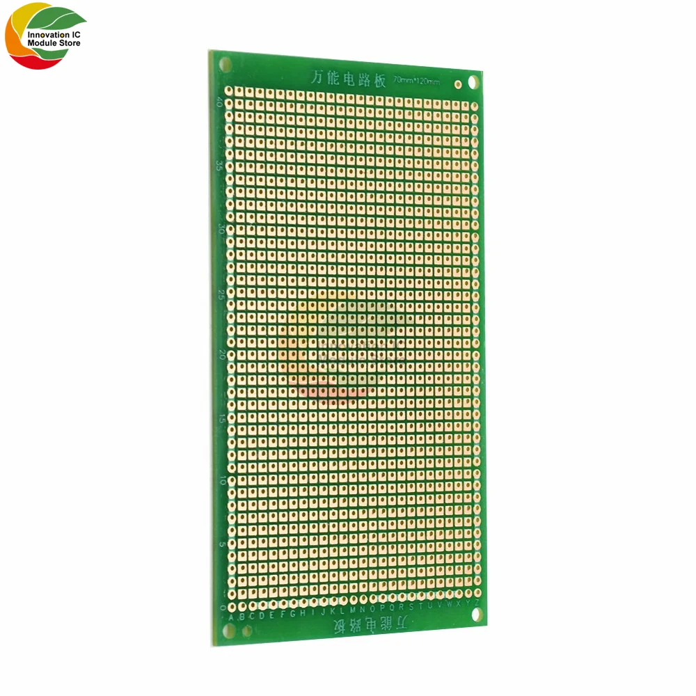 Ziqqucu 1 Piece 7X12CM Single Sided Green Oil Copper Plated Universal Breadboard DIY Soldering PCB Board for Arduino Textolit