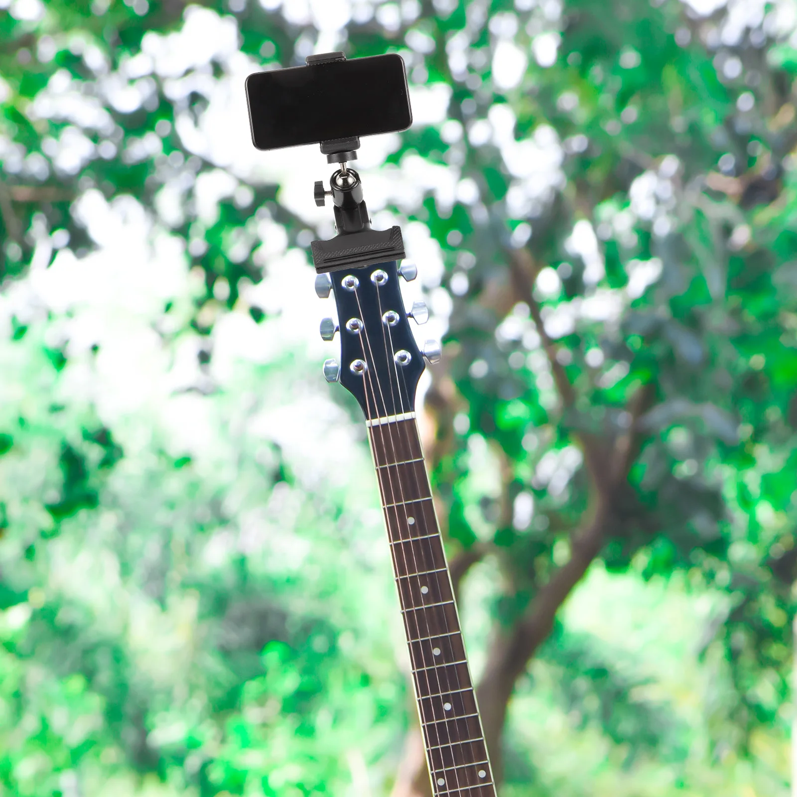 

Guitar Mobile Phone Stand Head Clip Holder Black Rotation Mount Easy Install Save Time Guitar Accessories Live Recording
