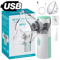 USB Portable Nebulizer Silent Inhaler Ultrasonic Mesh Nebulizer Medical Atomizer for Adult Kids Nebulizador Nasal Humidifier
