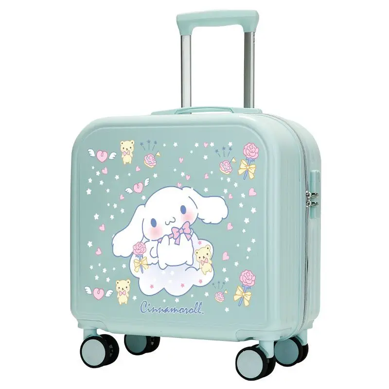 Sanrioed bagaglio valigia Cartoon Cinnamoroll Kids Password Box Trolley Case bagagli ragazze custodia da viaggio portatile Mother-Child Box