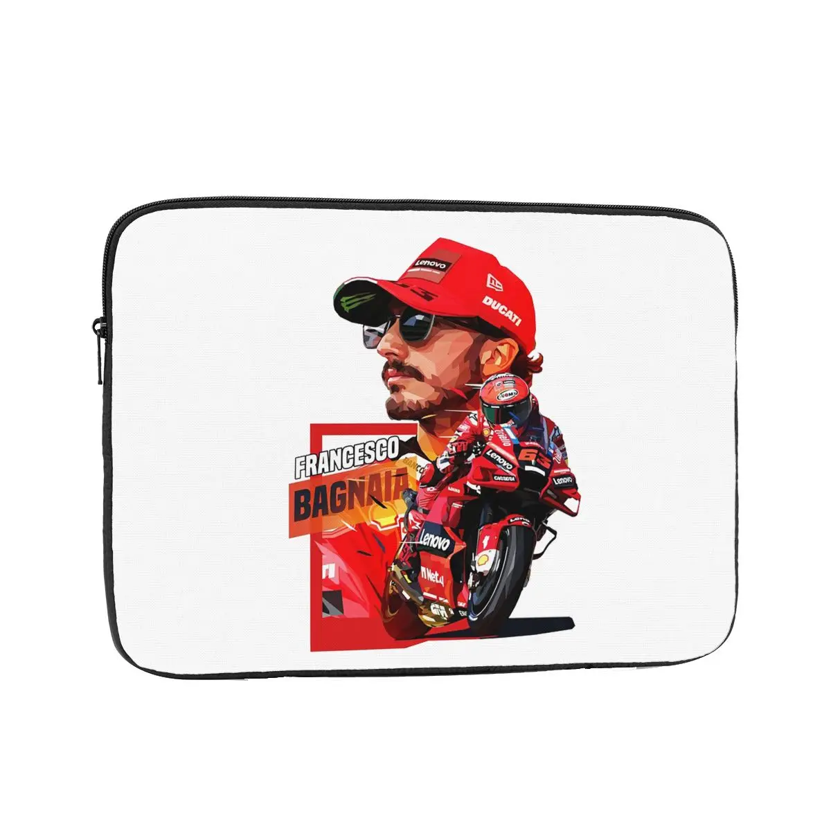 

Pecco Bagnaia 63, чехол для ноутбука, сумка 10, 12, 13, 15, 17 дюймов, сумка для ноутбука, противоударный чехол для планшета, сумка