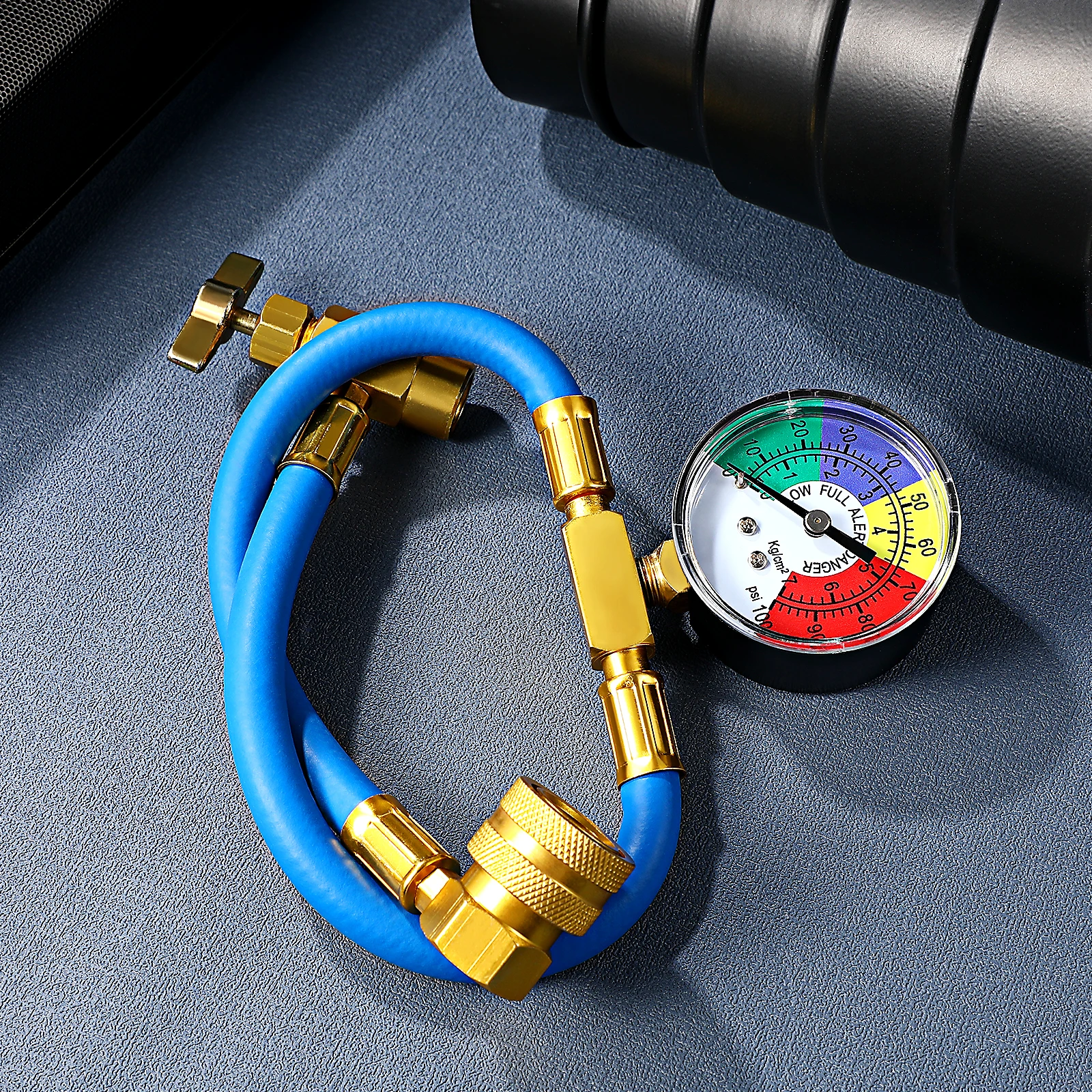

Air Conditioner Automobile Conditioning Refrigerant Car Recharge Hose Hoses Kit Vacuum Pump Hvac Charging Travel