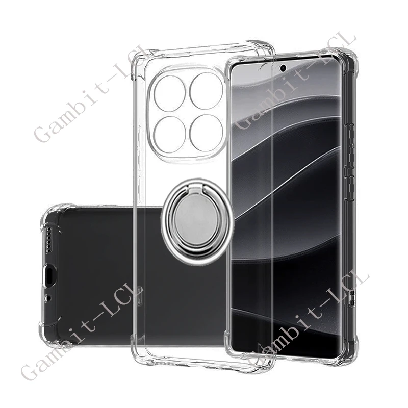 For Xiaomi Poco M8 Pro 5G PocoM8 M8Pro 2510EPC8BG 25118PC98G Back Ring Holder Bracket Phone Case Smartphone TPU Soft Cover