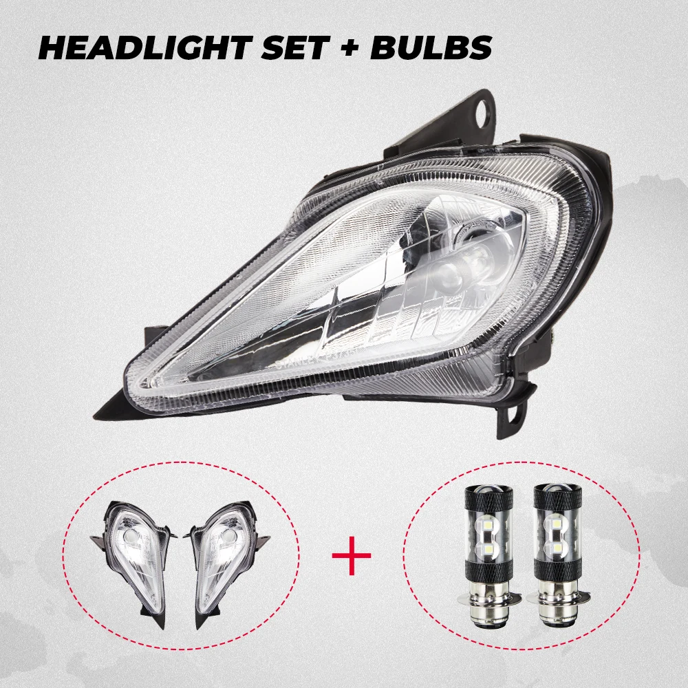 KEMIMOTO Headlight Shell Light Bulbs Compatible with Yamaha Raptor 700 YFZ450 700R 250 YFZ 450R 450X Wolverine 450 350 2006-2024