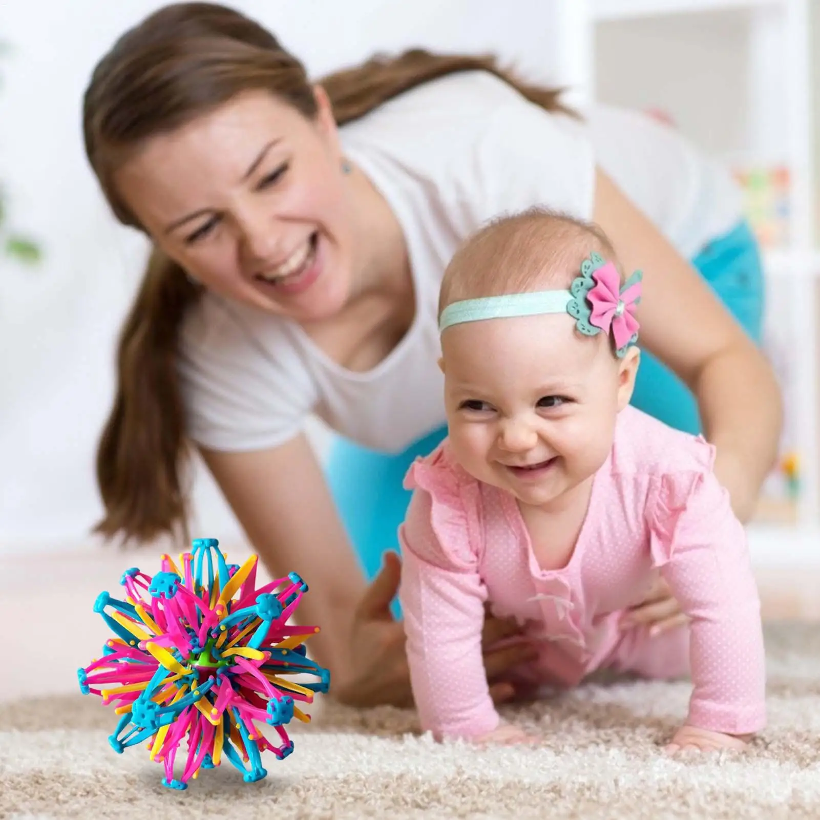 Tragbare Kinder magische Teleskop Ball Outdoor Blumenball Wurf Kicking Ball Stretching Blumenball Kind interaktives Spielzeug