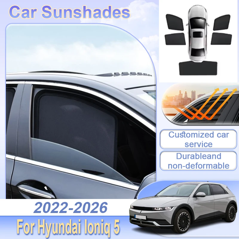 

Car Accessories For Hyundai Ioniq 5 NE 2022 2023 2024 2025 2026 Mesh Curtain Front Windshield Side Windows Privacy Protection