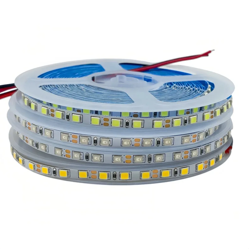 

5m 12v 24v Slim Narrow 4mm 5mm 8mm 2835 LED Strip 120 leds/m LED Flexible Linear Tape 3000K 4000K 6000K Red Green Blue Yellow